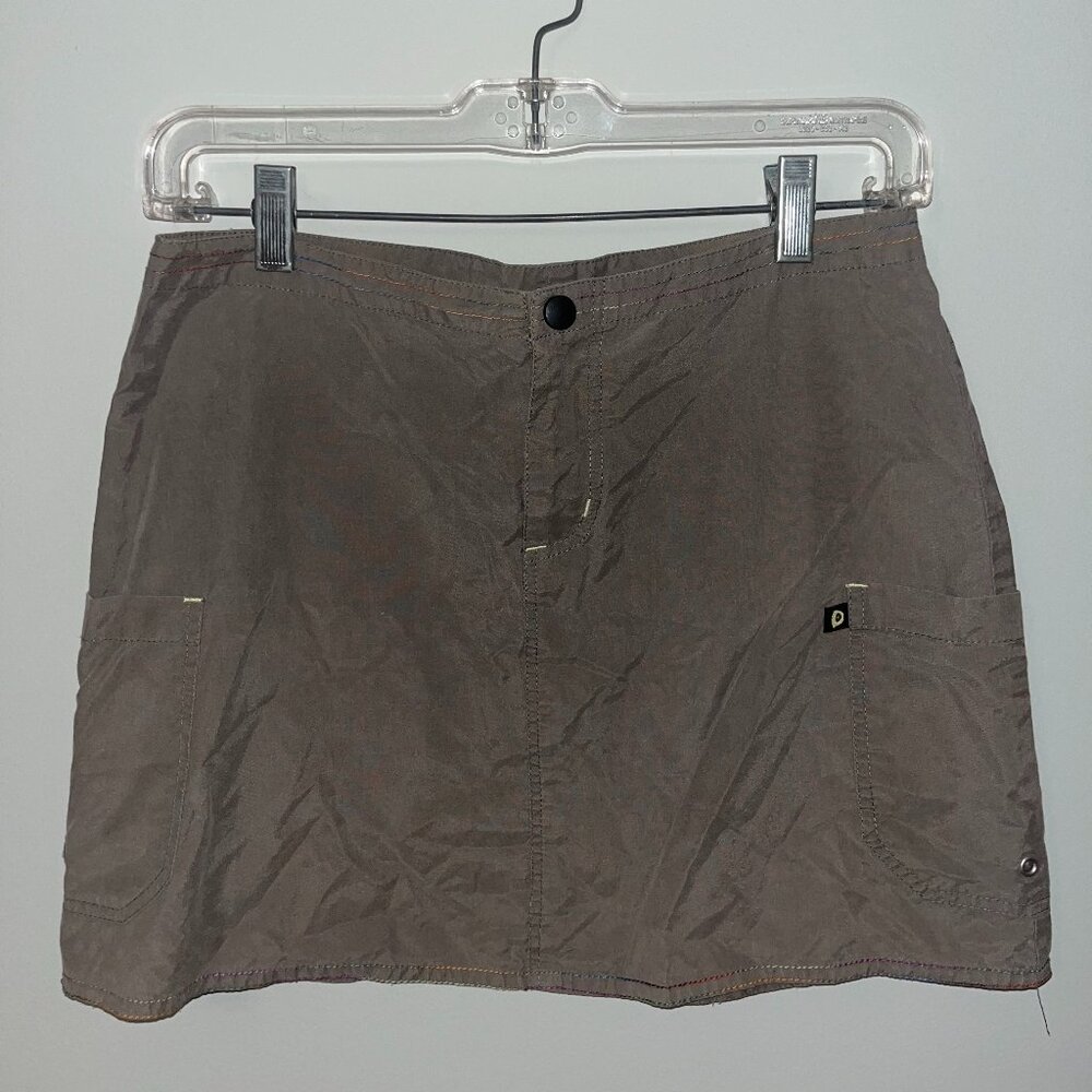 Green Cargo Skirt with Pockets | Size M